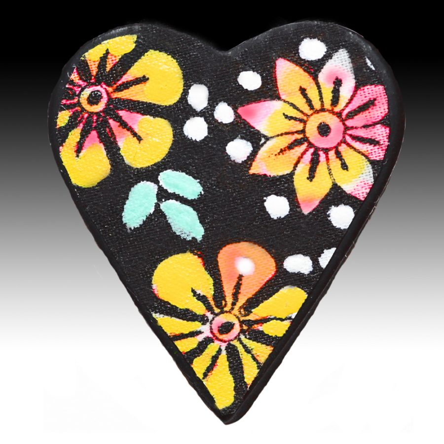 Brooch with Yellow Flowers