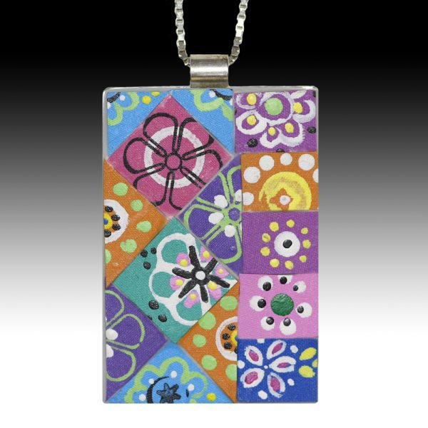 atchwork Rectangle Pendant