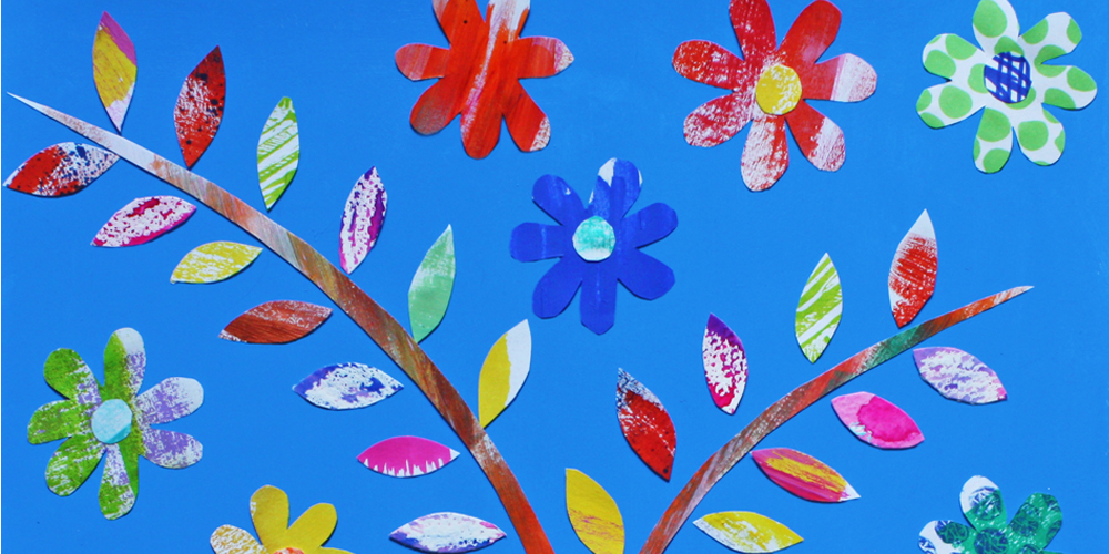‘Cerulean Collage’ detail