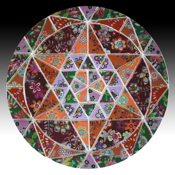 Suzi Pye autumn colour circle mosaic