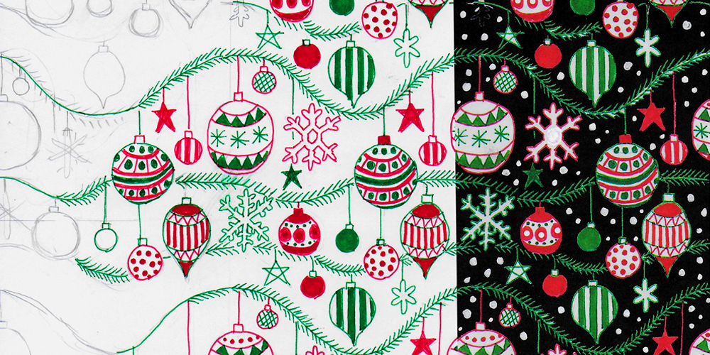 X for Xmas repeat pattern